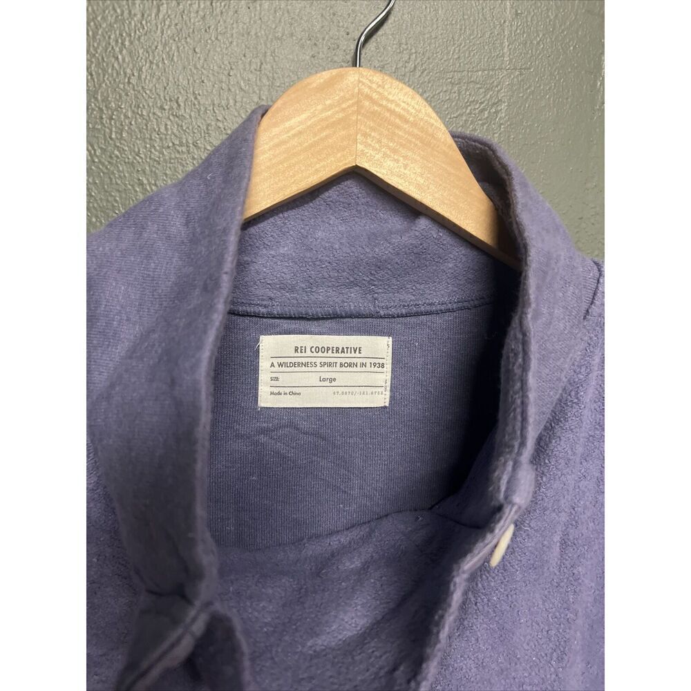 REI Co-op Sweatshirt Womens Large Purple Hemp Blend Pullover Outdoors Ladies Top - Picture 2 of 4